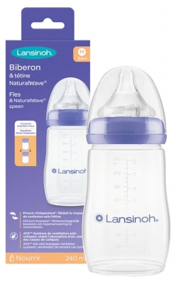 Mamadeira Natural Wave Lansinoh 3 Meses e + 240 ml