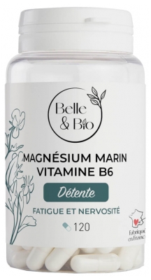 Belle & Bio Magnesio Marino Vitamina B6 120 Cápsulas