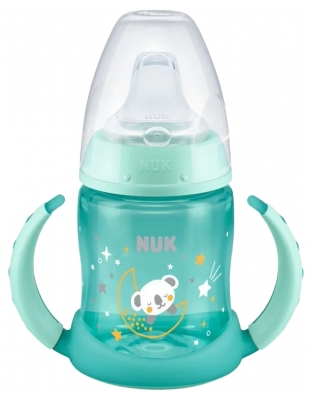NUK First Choice Learner Bottle Night 150ml 6-18 Months - Colour: Green Blue