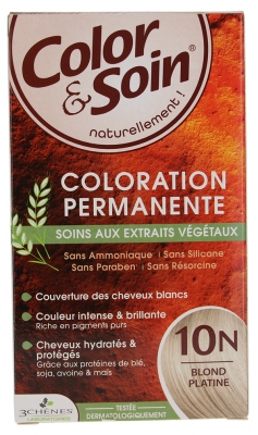 Les 3 Chênes Color & Soin Permanent Color Care - Hair Colour: Platinum Blond: 10N