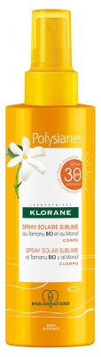 Klorane Polysianes Spray Solare Organico di Tamanu e Monoi SPF30 200 ml