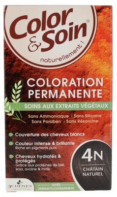 Les 3 Chênes Color & Soin Permanent Color Care - Hair Colour: Natural Chestnut: 4N