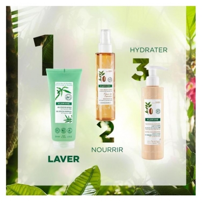 Klorane Gel Douche Nutritif au Cupuaçu Bio Sève de Bambou 200 ml