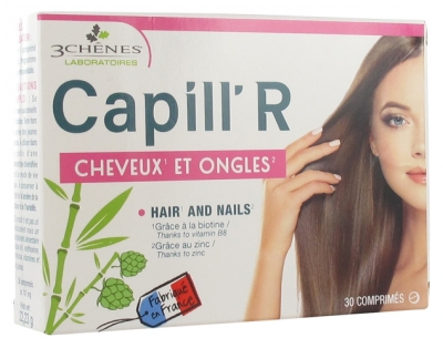 Les 3 Chênes Capill'R Włosy i Paznokcie 30 Tabletek