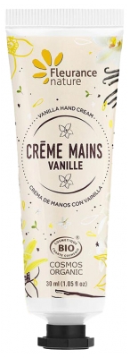 Fleurance Nature Organic Hand Cream 30ml - Fragrance: Vanilla