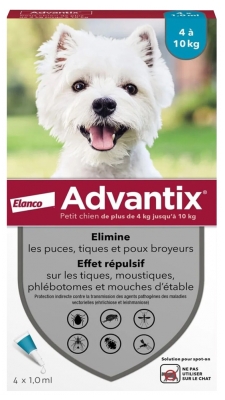 Advantix Liten Hund 4 till 10 kg 4 Pipetter
