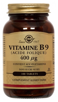 Solgar Vitamine B9 (foliumzuur) 400 µg 100 Tabletten