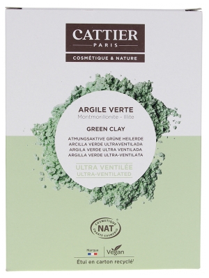 Cattier Ultra-Geventileerde Groene Klei 250 g
