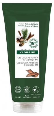 Klorane Gel Douche Nutritif au Cupuaçu Bio Écorce de Cèdre 200 ml