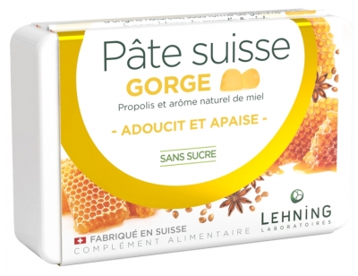 Laboratoires Lehning Pâte Suisse Gorge 40 Gommes