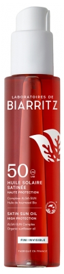 Laboratoires de Biarritz Huile Solaire Satinée SPF50 125 ml