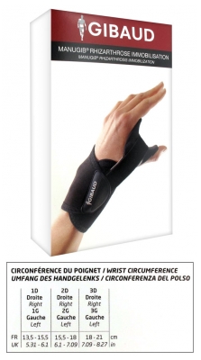 Gibaud Manugib Rhizarthrosis Immobilisation - Koko: 3D