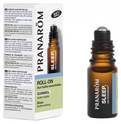 Pranarôm Aromaboost Sleep - Roll-On per il Sonno con oli Essenziali Organici 5 ml