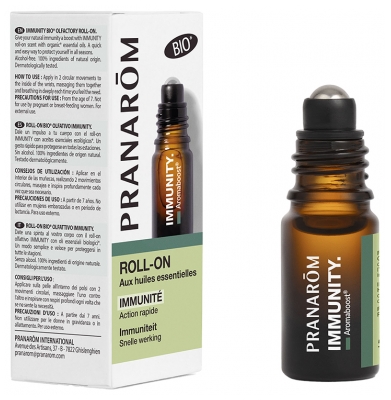 Pranarôm Aromaboost Immunity - Roll-On Immunitario con oli Essenziali Biologici 5 ml