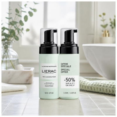 Lierac Čisticí pěna Balení 2 x 150 ml Speciální nabídka