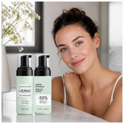 Lierac Puhdistusvaahto Pakkaus 2 x 150 ml Erikoistarjous