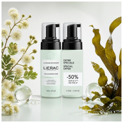 Lierac Puhdistusvaahto Pakkaus 2 x 150 ml Erikoistarjous