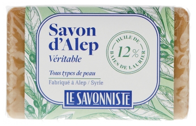 Le Savonniste Äkta Aleppotvål 12% Lagerbärsolja 100 g