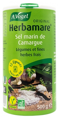 A.Vogel Herbamare Original Sel Marin de Camargue, Légumes et Fines Herbes Frais Bio 500 g