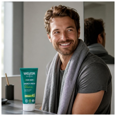 Weleda Men Gel de Duș Energy Fresh 3în1 200 ml