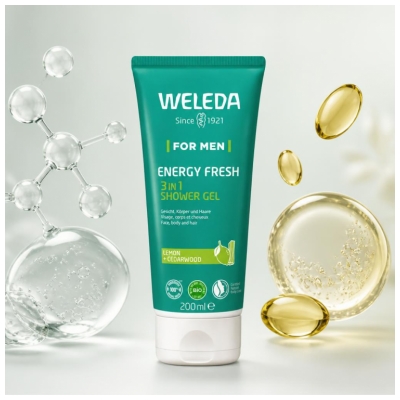 Weleda Men Shower Gel Energy Fresh 3in1 200 ml