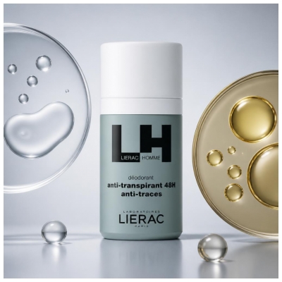 Lierac Homme Déodorant Anti-Transpirant 48H Anti-Traces 50 ml