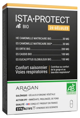 Aragan Synactifs IstaProtect Organic 20 Capsules