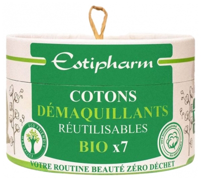 Estigreen Pralne blazinice za odstranjevanje ličil, 7 blazinic