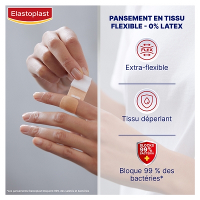 Elastoplast Pansement Universel Flex 20 Pansements 2 Tailles