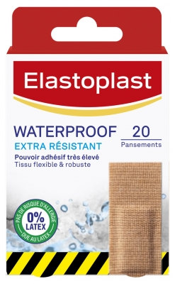 Elastoplast Pansement Waterproof Extra Résistant 20 Pansements