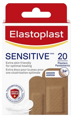 Elastoplast Pansement Sensible 20 Pansements - Couleur : Marron