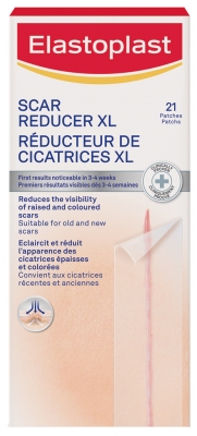 Elastoplast Redutor de Cicatrizes XL 21 Pensos Transparentes