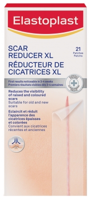 Elastoplast Scar Reducer XL 21 Opatrunki Przezroczyste