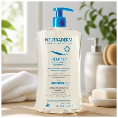 Neutraderm Relipid+ Atkuriamosios lipidų sudėties prausimosi aliejus 1 L