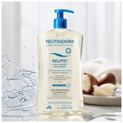 Neutraderm Relipid+ Huile Lavante Relipidante 1 L