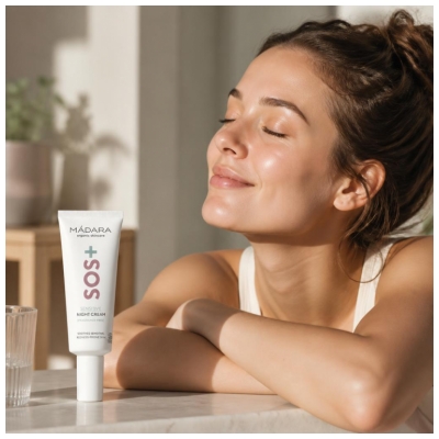 Mádara SOS+ Sensitive Night Cream Crème de Nuit Bio 70 ml
