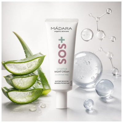 Mádara SOS+ Sensitive Night Cream Crème de Nuit Bio 70 ml