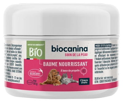 Biocanina Baume Nourrissant Bio 50 g
