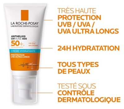 La Roche-Posay Anthelios UVmune 400 Crème Hydratante SPF50+ 50 ml
