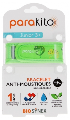 Parakito Bracelet Anti-Moustiques Rechargeable Junior - Modèle : Caméléon