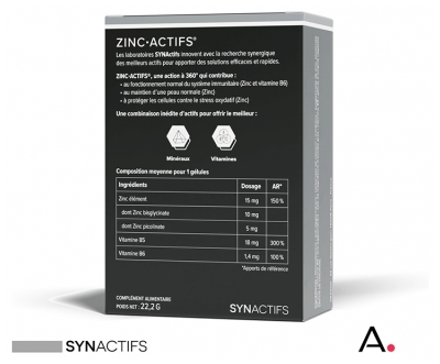 Aragan Synactifs ZinkActifs 60 Capsules