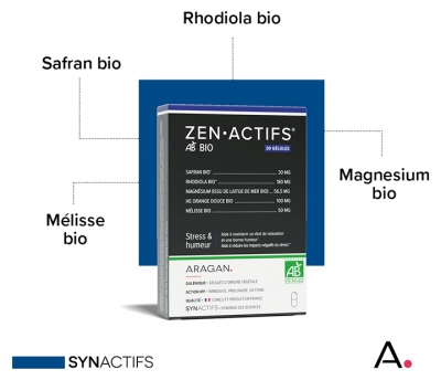 Aragan Synactifs ZenActifs Bio 30 Gélules