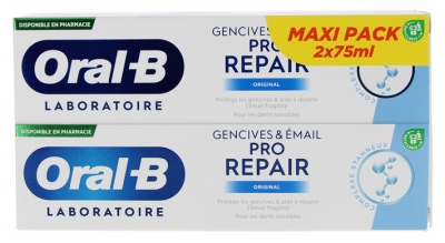 Oral-B Pro-Repair Dentifrice Gencives et Émail Lot de 2 x 75 ml