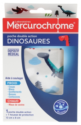 Mercurochrome divkāršas iedarbības komprese Dinozauri