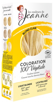 Les couleurs de Jeanne Coloration 100% Végétale Bio - Couleur : Blond Clair