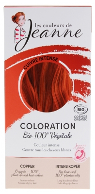 Les couleurs de Jeanne Coloration 100% Végétale Bio - Couleur : Cuivré Intense