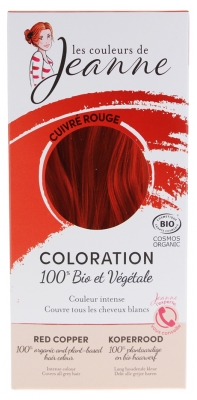 As cores de Jeanne Coloração 100% Vegetal Bio - Cor: Cobre vermelho