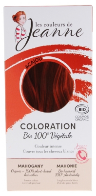 Les Couleurs de Jeanne Tinta per Capelli 100% Vegetale Biologica - Colore: Mogano