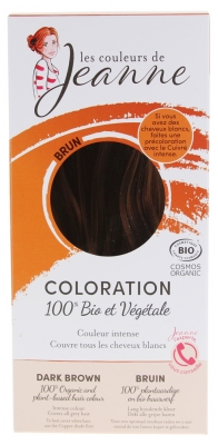 As cores de Jeanne Coloração 100% Vegetal Bio