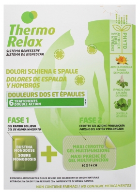 ThermoRelax Rücken- und Schulterschmerzen 6 Behandlungen mit Doppelwirkung